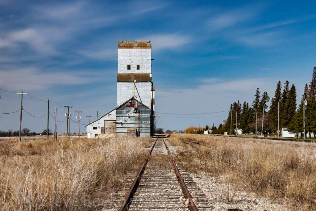 The former railway tracks in Cypress River, May 2014. Contributed by Steve Boyko.