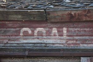 COAL sign, Winnipegosis, Manitoba.