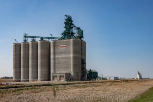 Pioneer grain elevator outside Vulcan, AB. May 2016