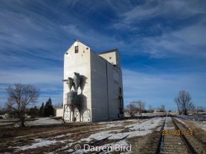 Pangman, SK grain elevator, Jan 2017. Contributed by Darren Bird.