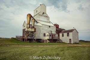 Sylvania, SK grain elevator, 2016. Contributed by Mark Zulkoskey.