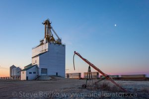 The Elie, MB grain elevator, Apr 2017. Contributed by Steve Boyko.