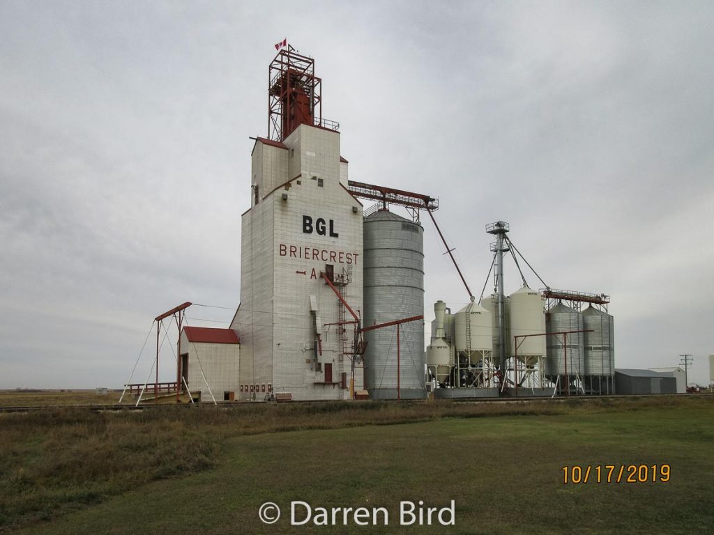 BGL grain elevator in Briercrest, SK, Oct 2019. Contributed by Darren Bird.